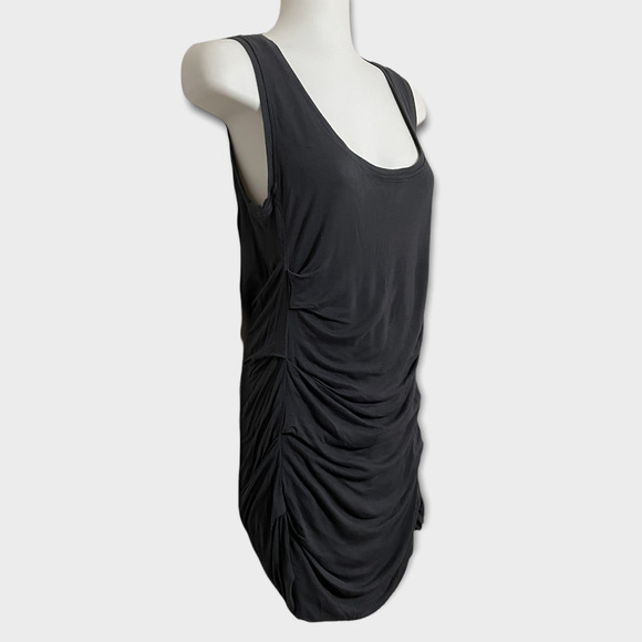 CAbi Gray Ruched Bodycon Tank Dress, Tunic Top #586 - Picture 5 of 9